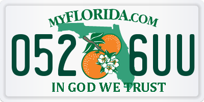 FL license plate 0526UU