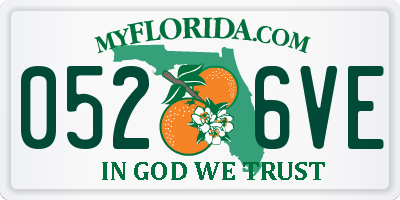 FL license plate 0526VE