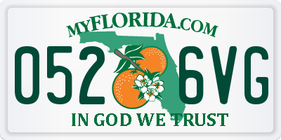 FL license plate 0526VG