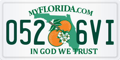 FL license plate 0526VI