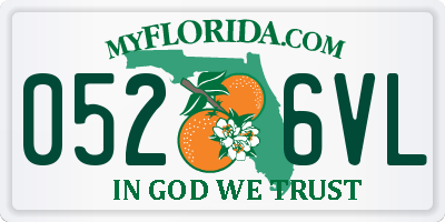 FL license plate 0526VL