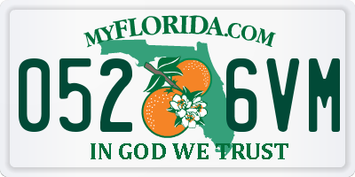 FL license plate 0526VM