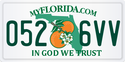 FL license plate 0526VV