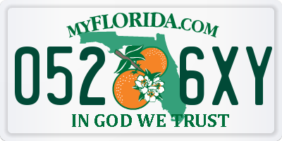 FL license plate 0526XY