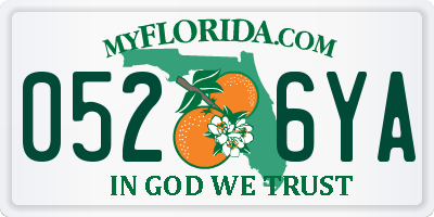 FL license plate 0526YA