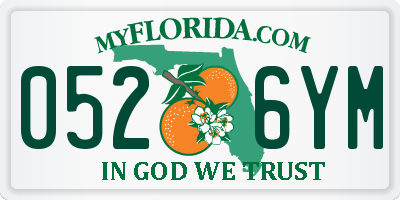 FL license plate 0526YM
