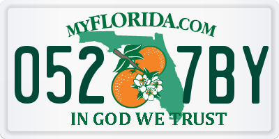 FL license plate 0527BY