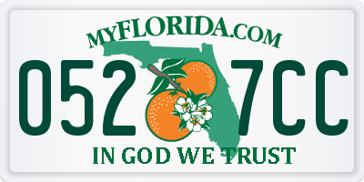 FL license plate 0527CC