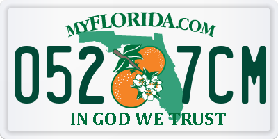 FL license plate 0527CM