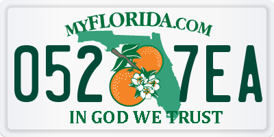 FL license plate 0527EA