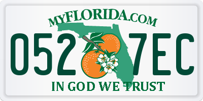 FL license plate 0527EC