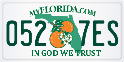 FL license plate 0527ES