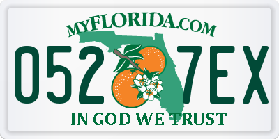FL license plate 0527EX