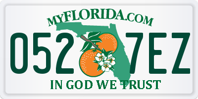 FL license plate 0527EZ