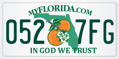 FL license plate 0527FG