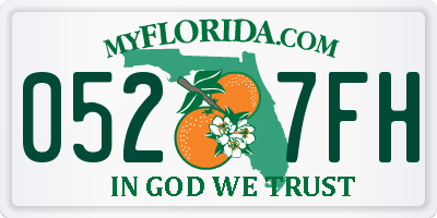 FL license plate 0527FH