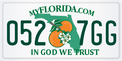 FL license plate 0527GG