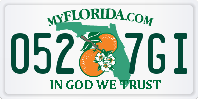 FL license plate 0527GI