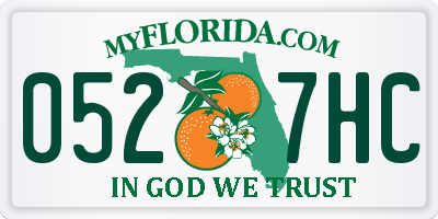 FL license plate 0527HC