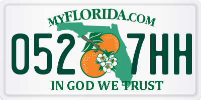 FL license plate 0527HH