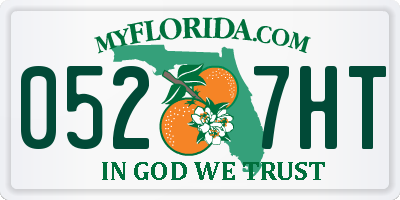 FL license plate 0527HT
