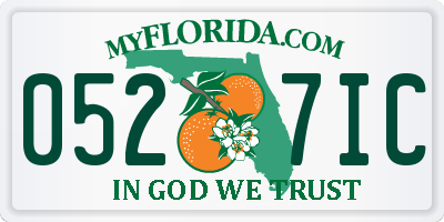 FL license plate 0527IC