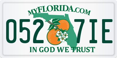 FL license plate 0527IE