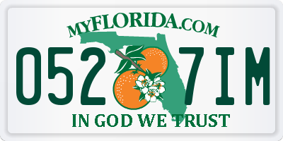 FL license plate 0527IM