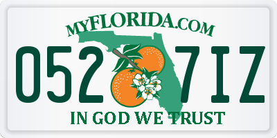 FL license plate 0527IZ