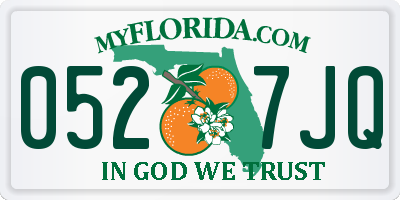 FL license plate 0527JQ