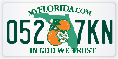 FL license plate 0527KN