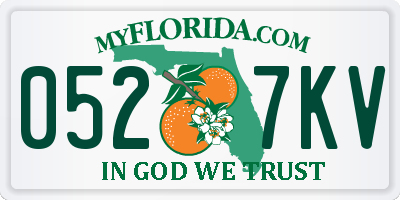 FL license plate 0527KV
