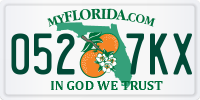 FL license plate 0527KX