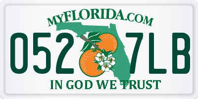FL license plate 0527LB