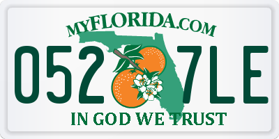 FL license plate 0527LE