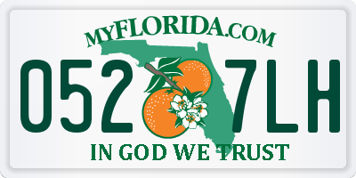 FL license plate 0527LH