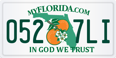 FL license plate 0527LI