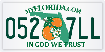 FL license plate 0527LL