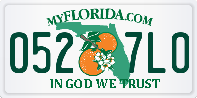 FL license plate 0527LO