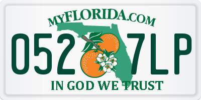 FL license plate 0527LP