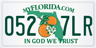FL license plate 0527LR