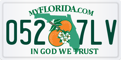 FL license plate 0527LV