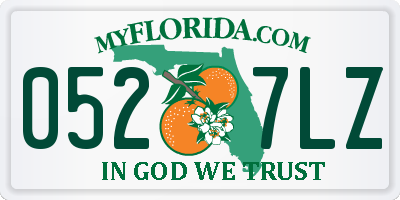 FL license plate 0527LZ