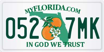 FL license plate 0527MK