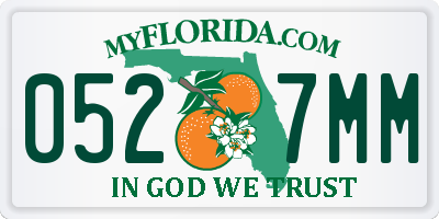 FL license plate 0527MM