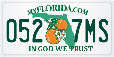 FL license plate 0527MS