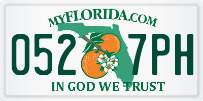 FL license plate 0527PH