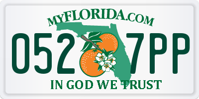 FL license plate 0527PP