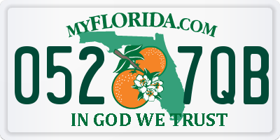 FL license plate 0527QB