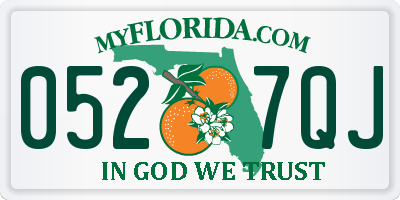 FL license plate 0527QJ